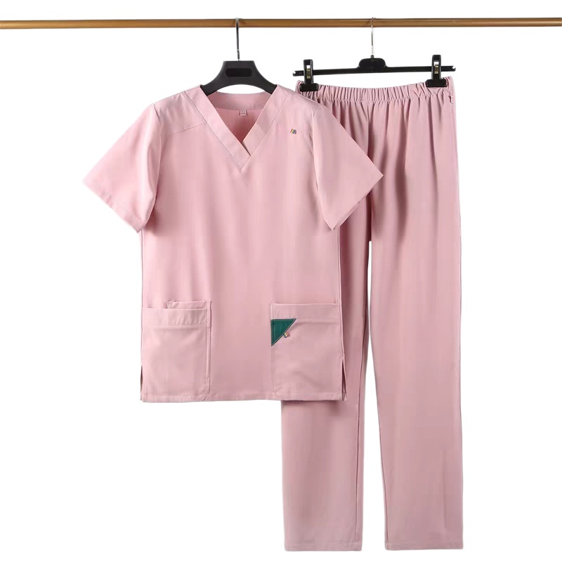 輕柔透氣粉色洗手服套裝：醫護人員專屬，舒適耐穿，香港制服訂造首選