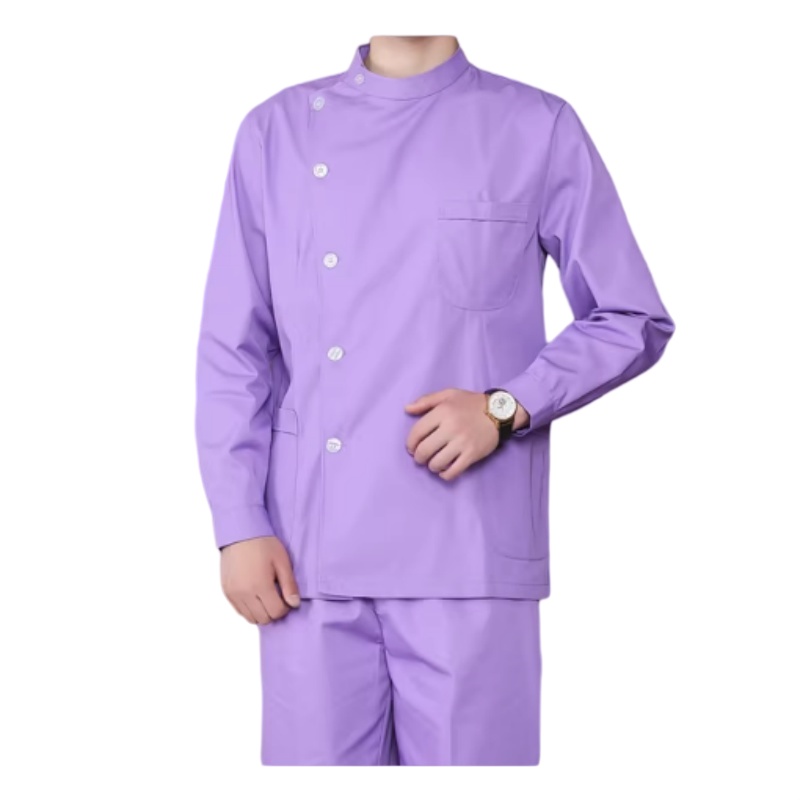 透氣耐磨紫羅蘭護士服套裝 — 專業醫護人員制服訂造首選