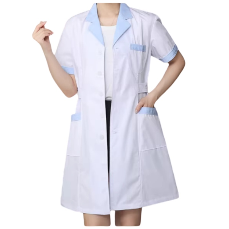 專業醫護短袖白袍 | 優質混紡面料，舒適透氣，香港制服訂造首選