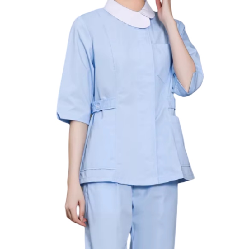 專業圓領護士服套裝:透氣舒適、耐磨易打理,香港醫護人員首選訂造制服