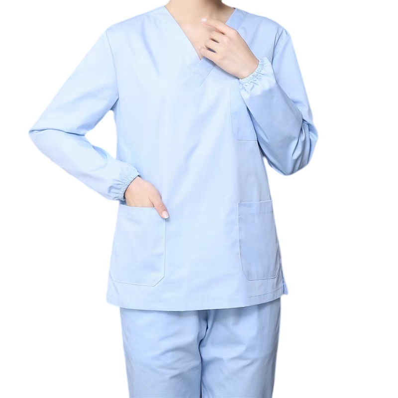 透氣耐穿醫護洗手服：專業V領設計，舒適靈活，適合各醫療場景