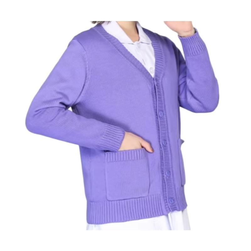 溫暖舒適V領鈕扣毛衣:香港校服/團體制服訂造,柔軟耐穿,時尚百搭