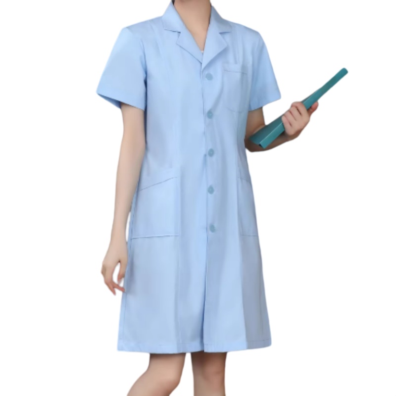 輕盈透氣短袖醫生袍/護士服：專業舒適，香港制服訂造首選