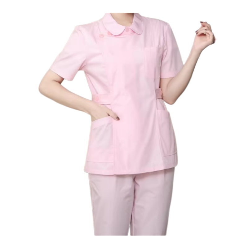 專業粉色護士服套裝：舒適透氣、耐用易打理，醫護人員理想之選