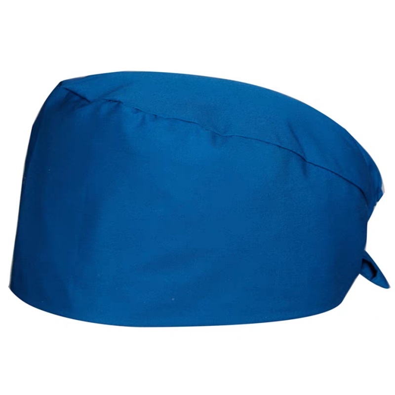 透氣舒適寶藍色手術帽訂造，醫護廚師工作專用，香港制服印繡