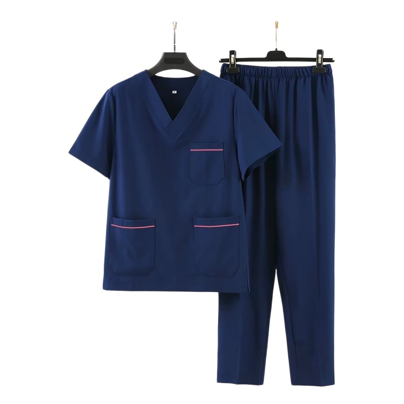 透氣耐磨醫護洗手服套裝：舒適V領設計，專業醫療人員必備，香港制服訂造首選