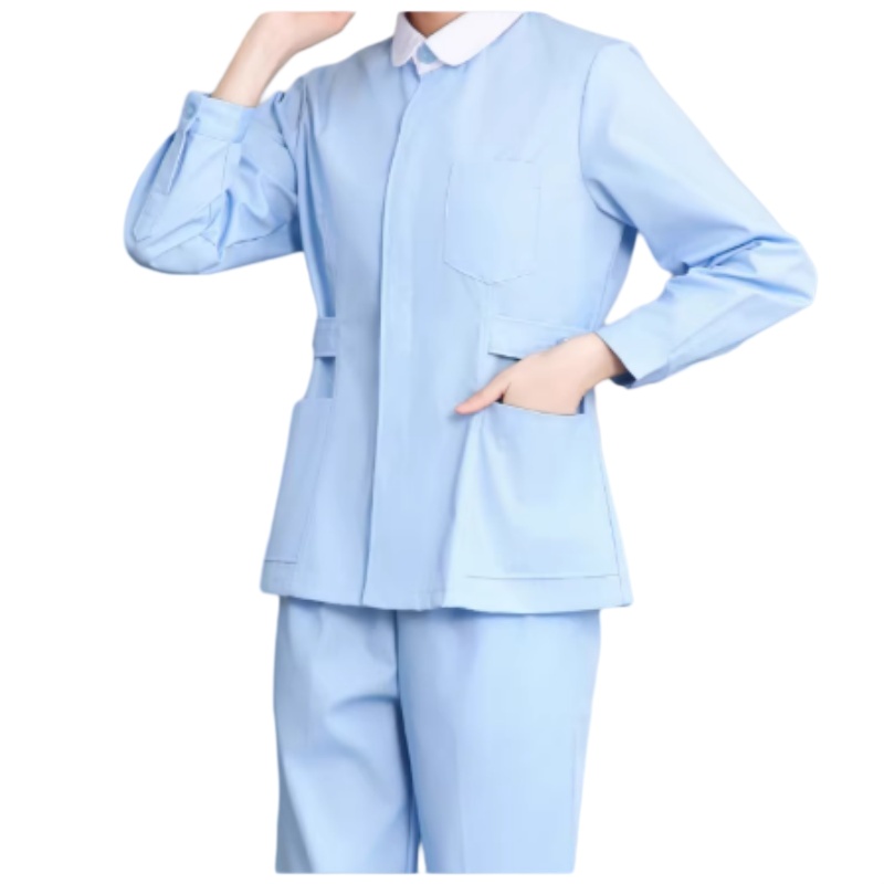專業醫護首選:輕盈透氣耐磨淺藍護士服套裝,香港制服訂造專家