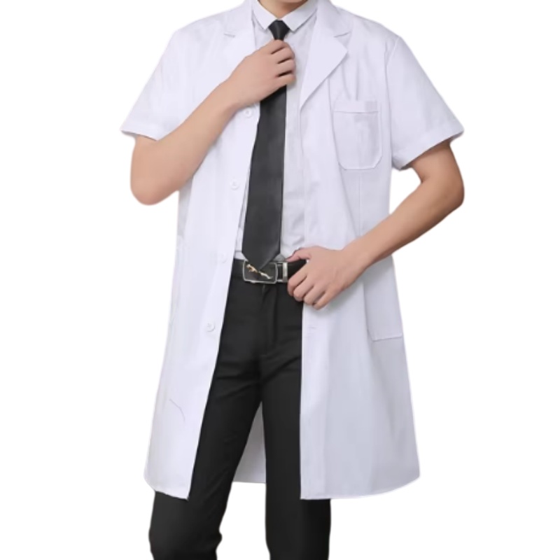 專業短袖醫生袍/實驗室白袍訂造:透氣耐用,香港醫護科研首選