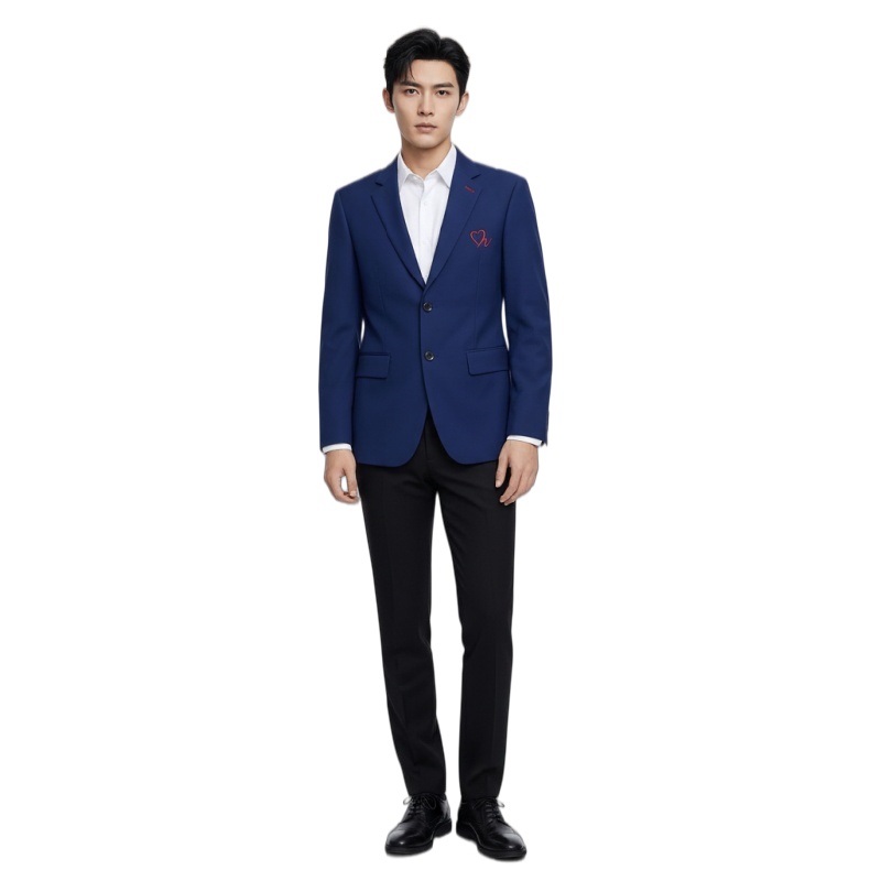 格藍色西裝制服訂造,專業醫護管理人員首選 BS681-屯門醫院