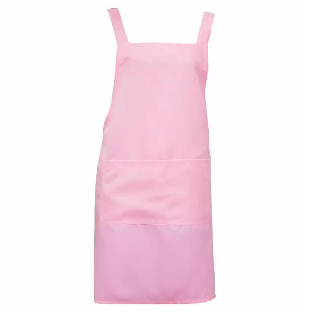 時尚粉色兩用圍裙：輕盈耐用，多功能口袋設計，餐飲烘焙理想之選 1