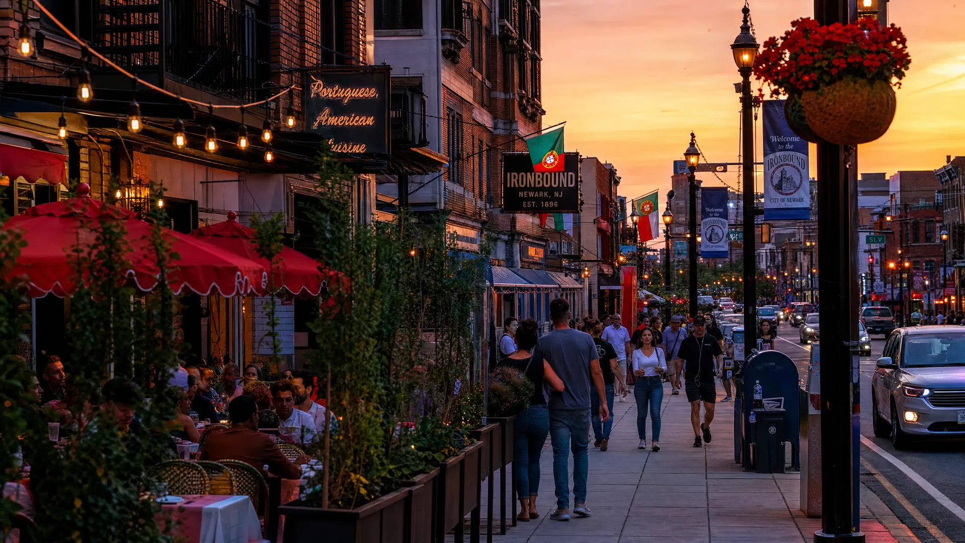Ironbound District street scene