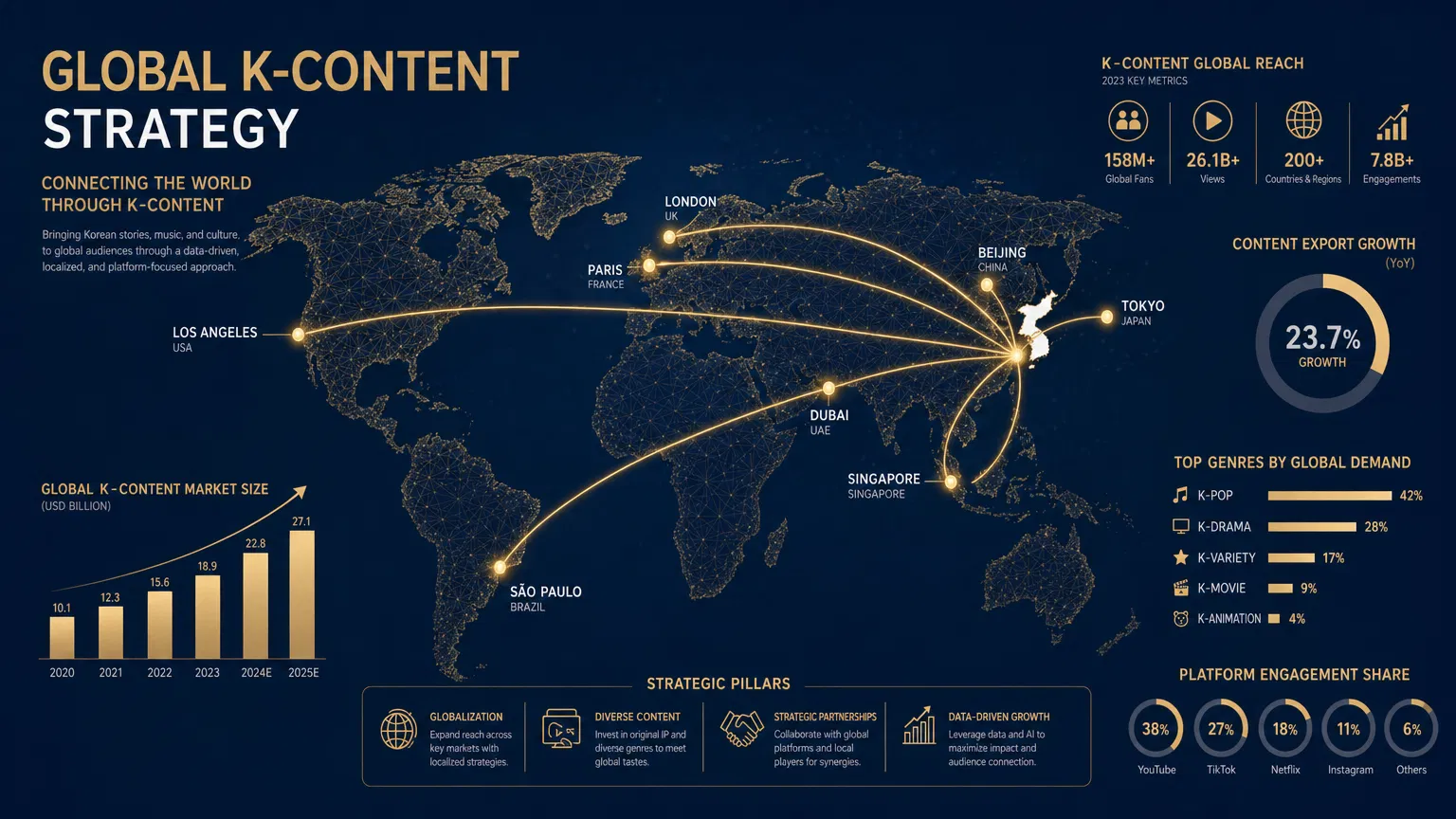 K-콘텐츠 글로벌 전략 지도