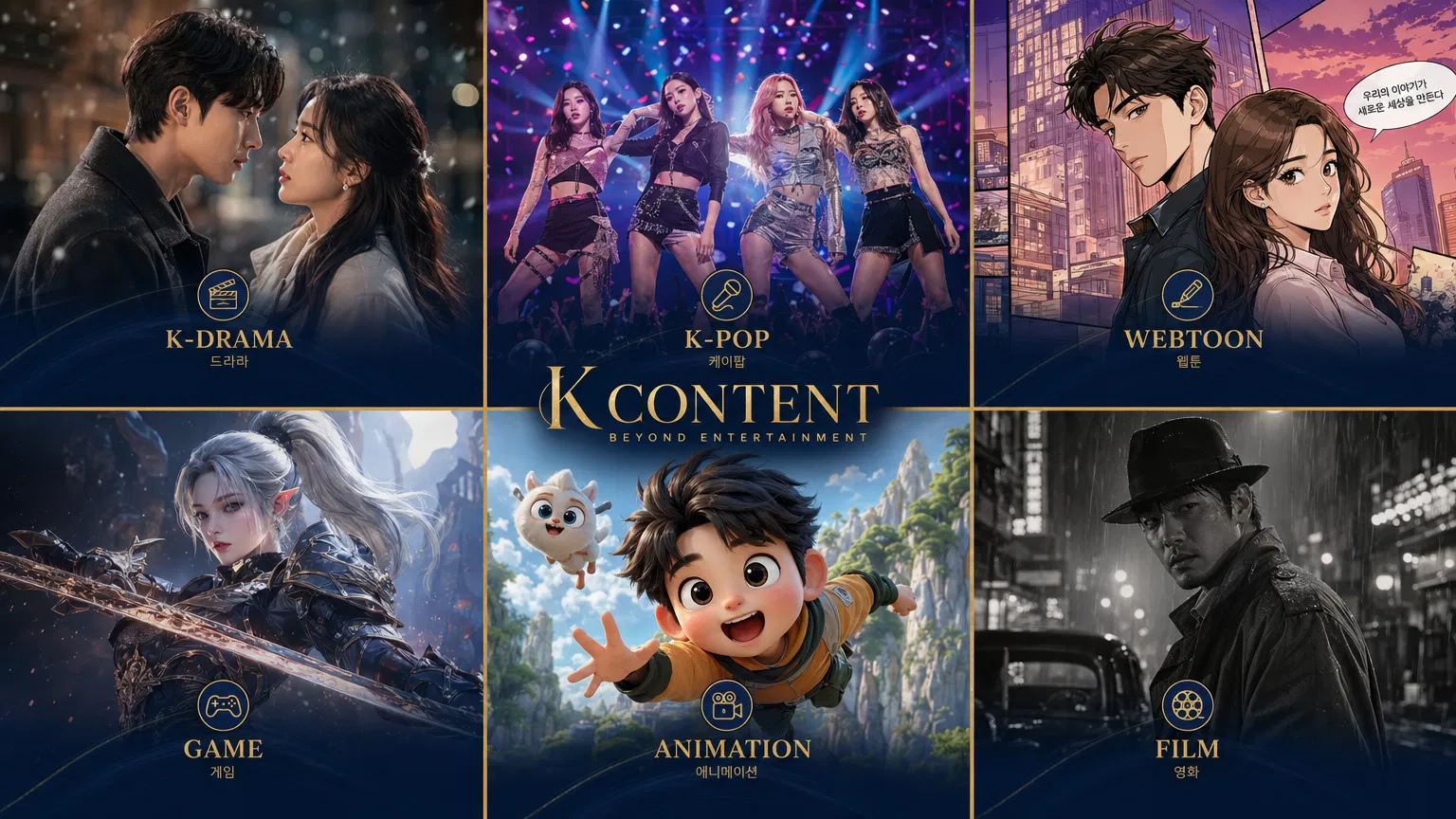 K-콘텐츠 장르별 대표작