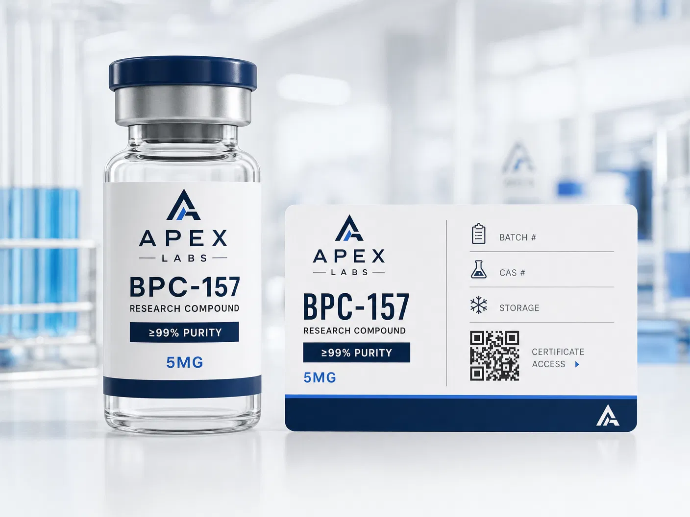 APEX LABS clinical research vial and verification documentation