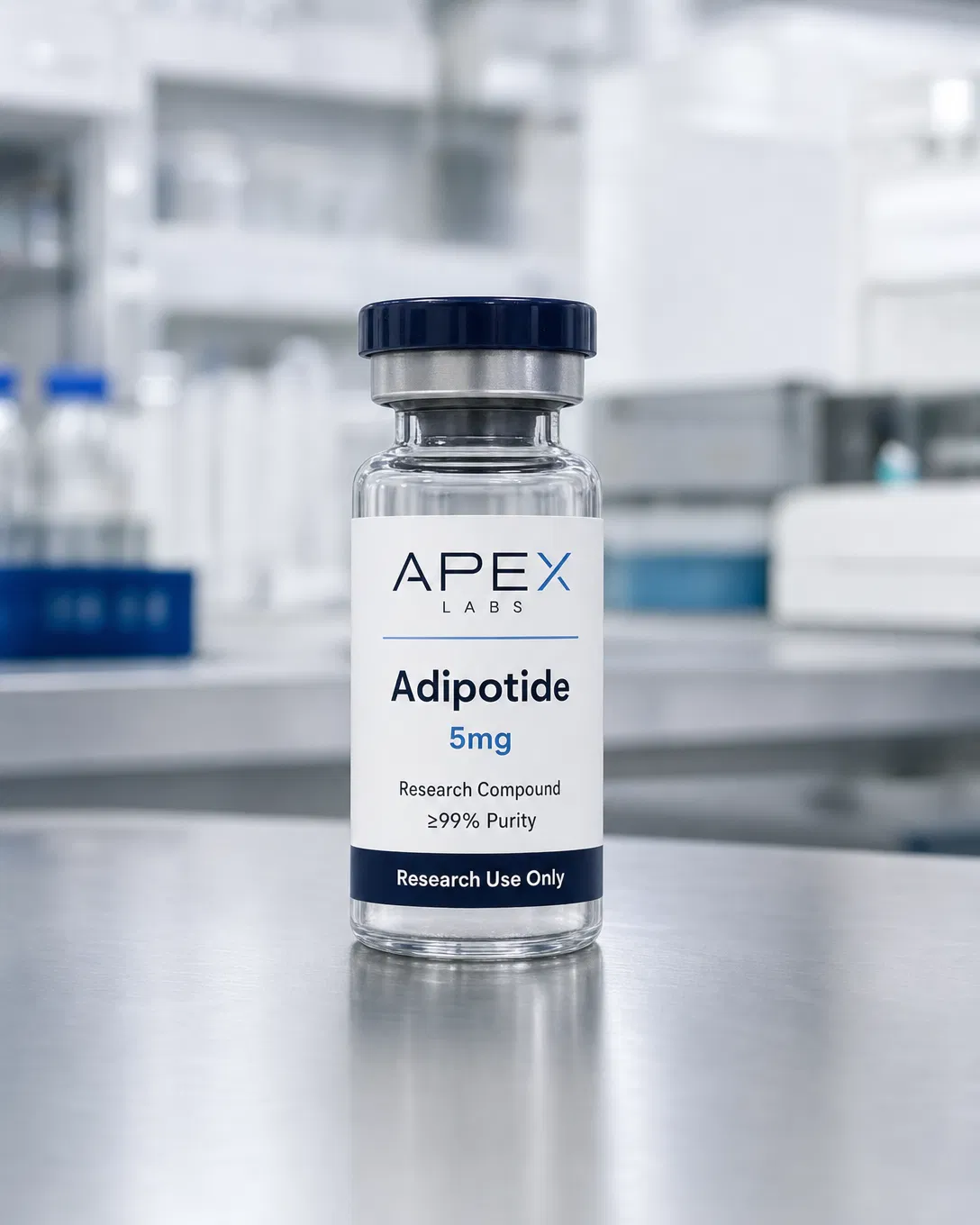 Adipotide 5mg full APEX LABS branded research bottle