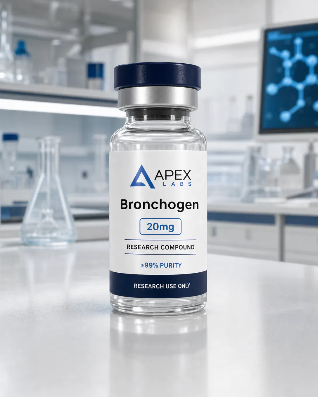 Bronchogen 20mg full APEX LABS branded research bottle