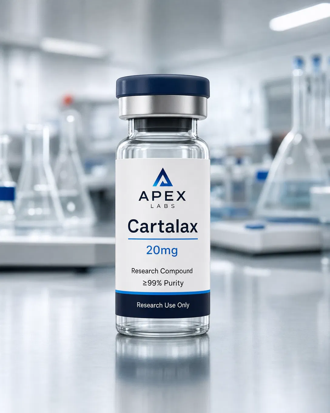 Cartalax 20mg full APEX LABS branded research bottle