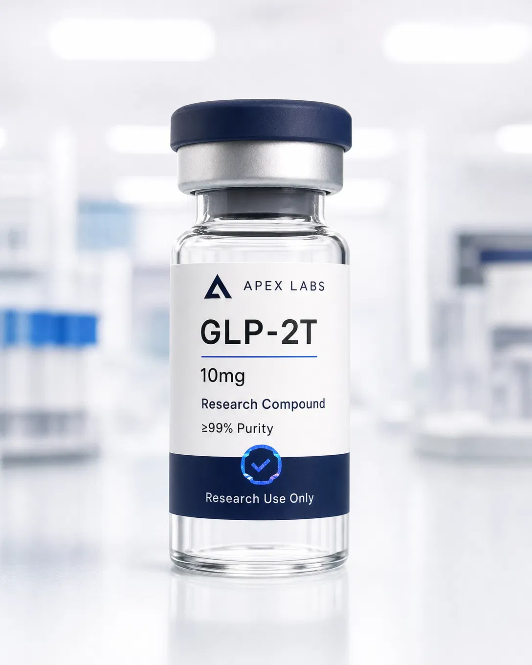 GLP-2T 10mg full APEX LABS branded research bottle
