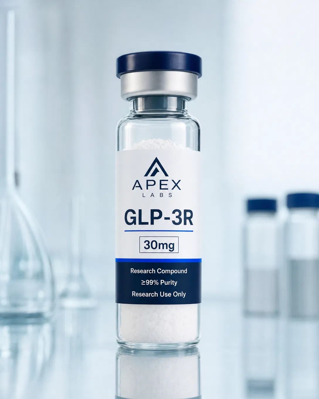 GLP-3R 30mg full APEX LABS branded research bottle
