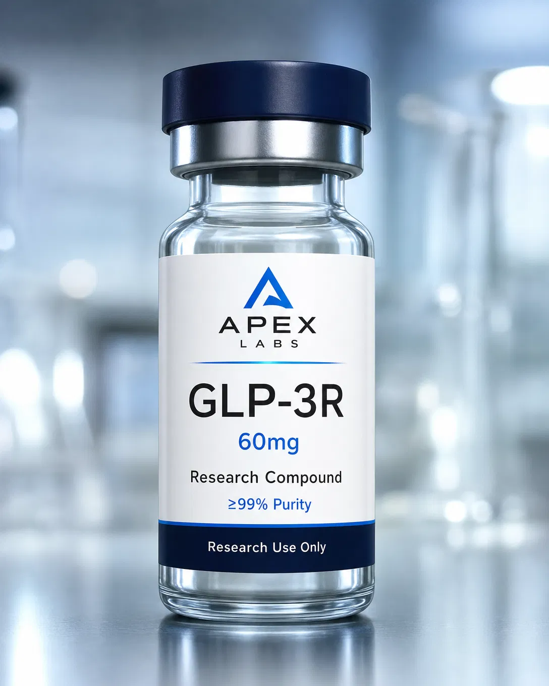 GLP-3R 60mg full APEX LABS branded research bottle