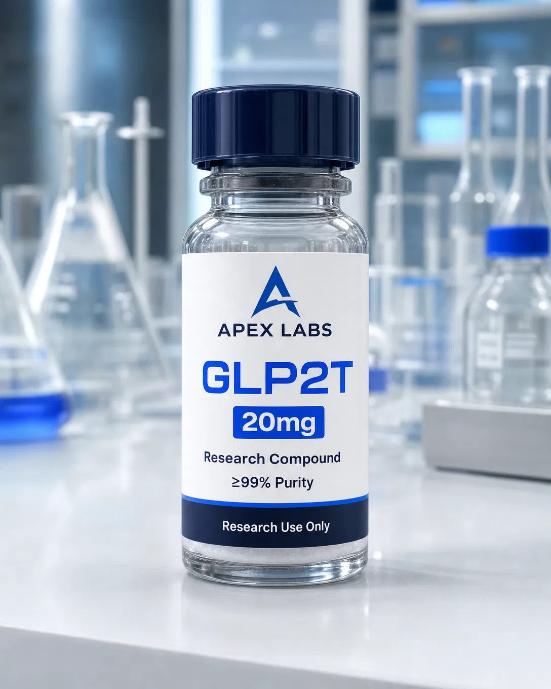 GLP2T 20mg full APEX LABS branded research bottle