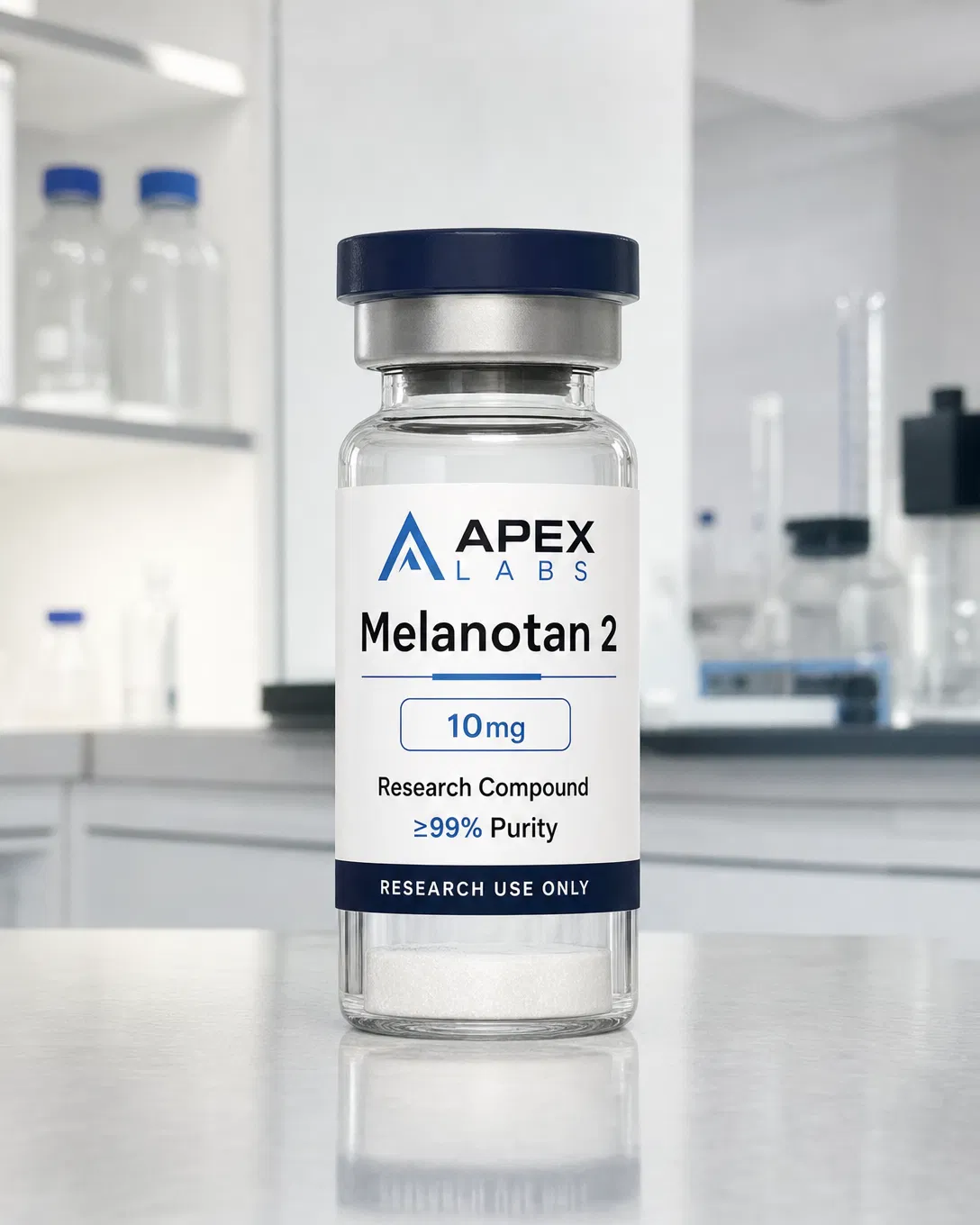 Melanotan 2 10mg full APEX LABS branded research bottle