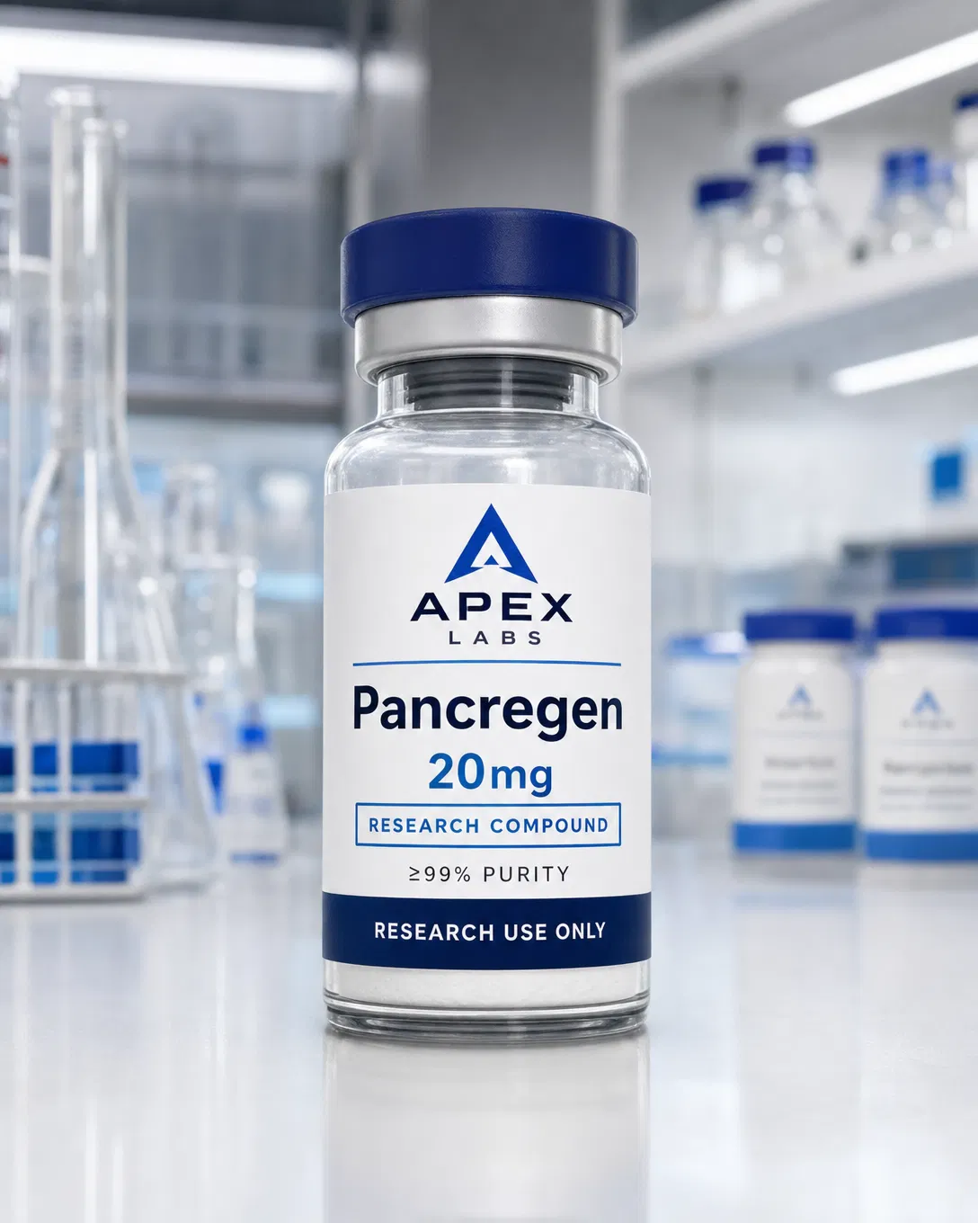 Pancregen 20mg full APEX LABS branded research bottle