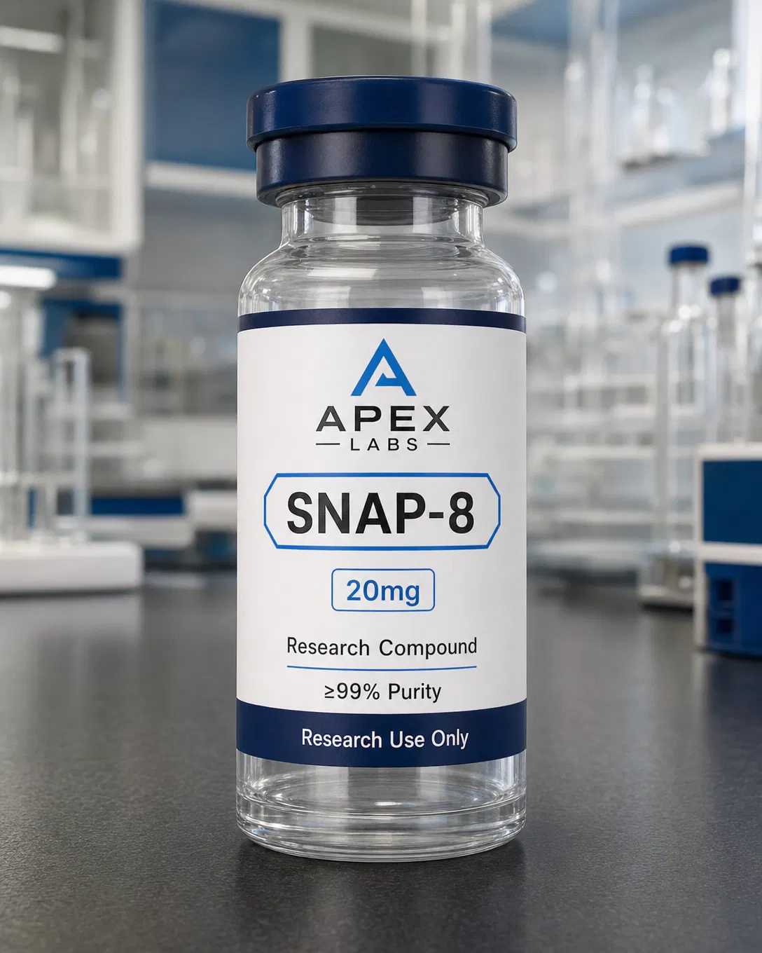 SNAP-8 20mg full APEX LABS branded research bottle