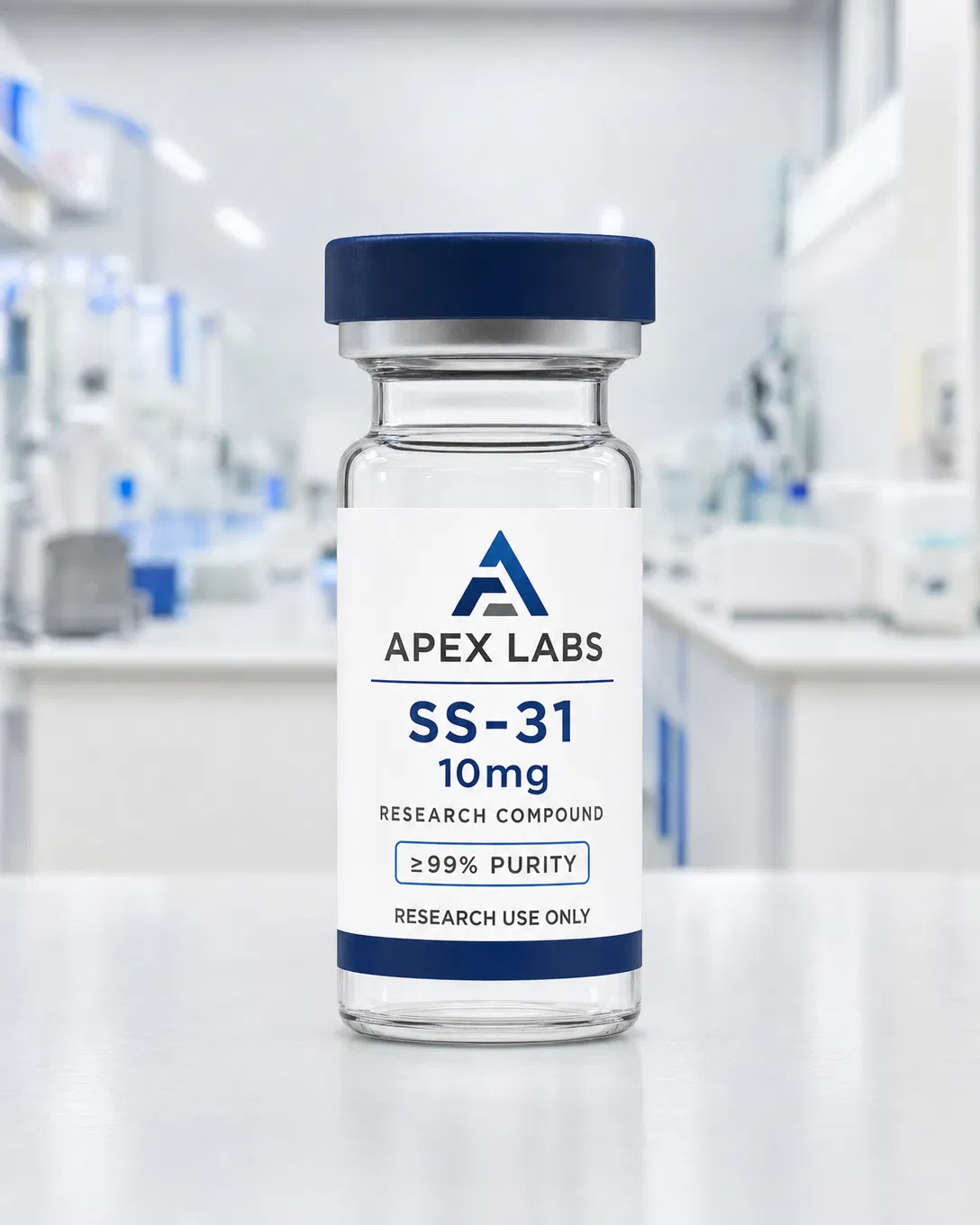 SS-31 10mg full APEX LABS branded research bottle