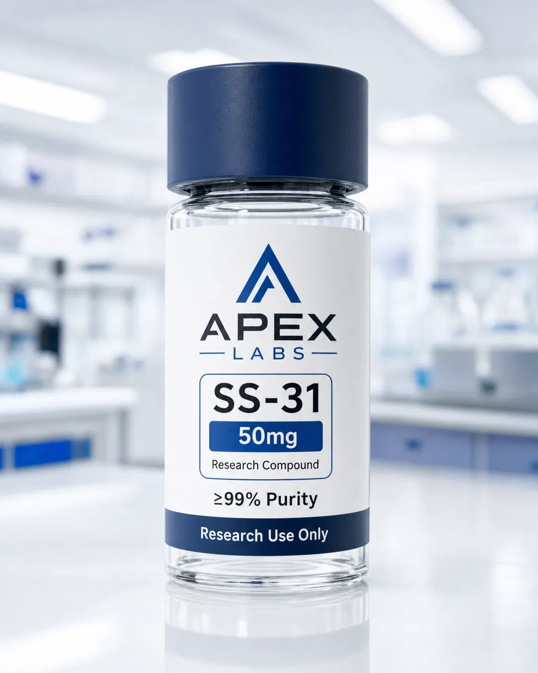 SS-31 50mg full APEX LABS branded research bottle