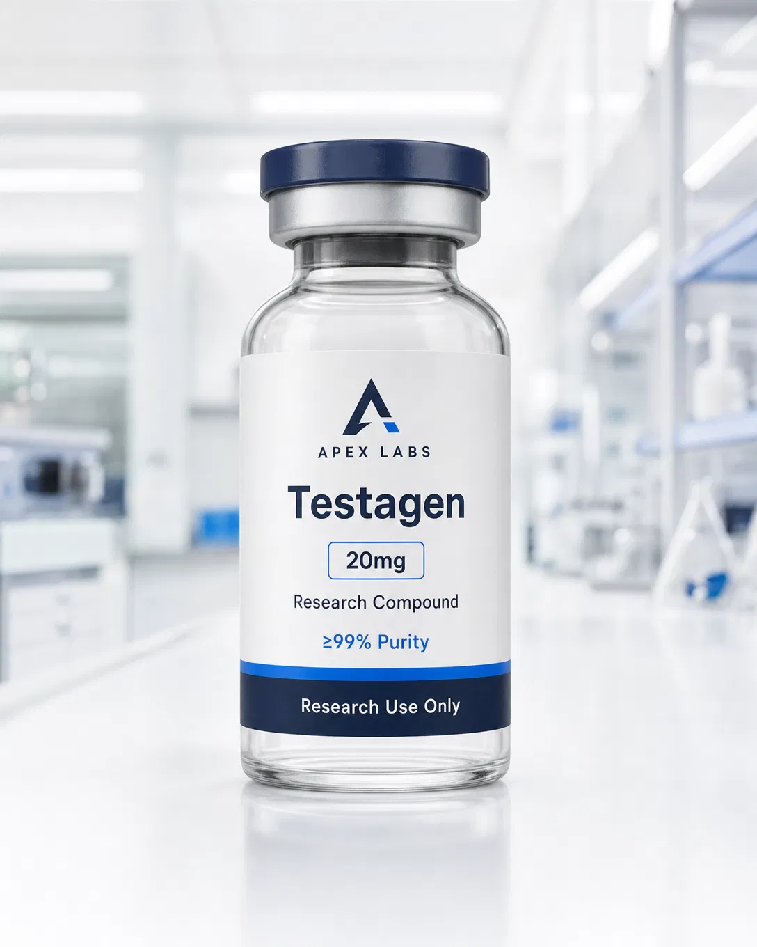Testagen 20mg full APEX LABS branded research bottle