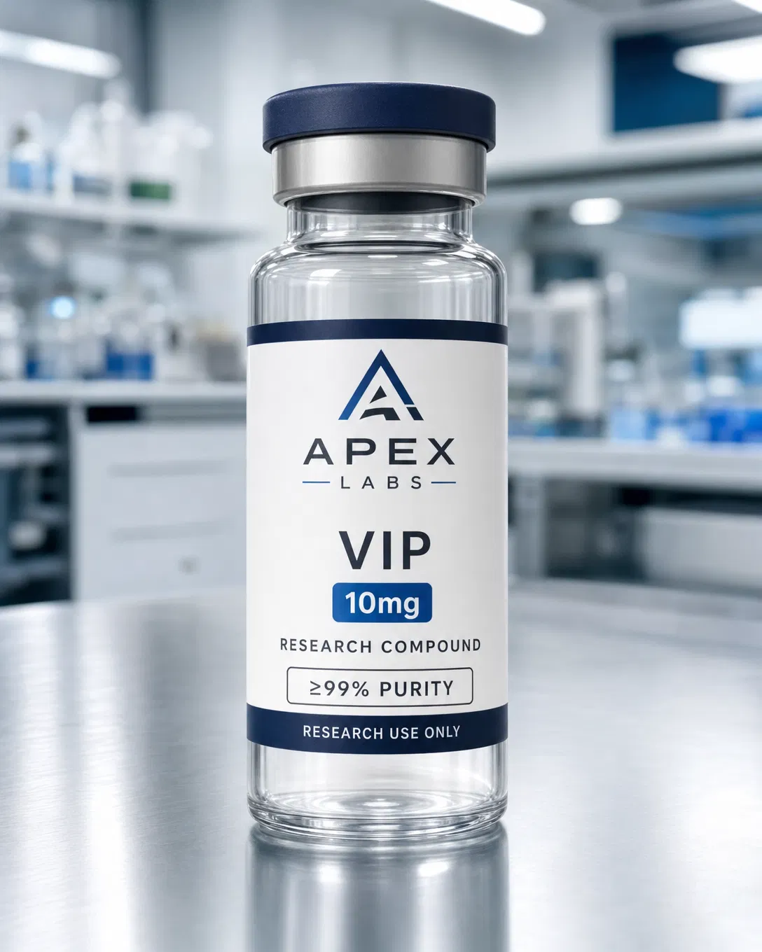 VIP 10mg full APEX LABS branded research bottle