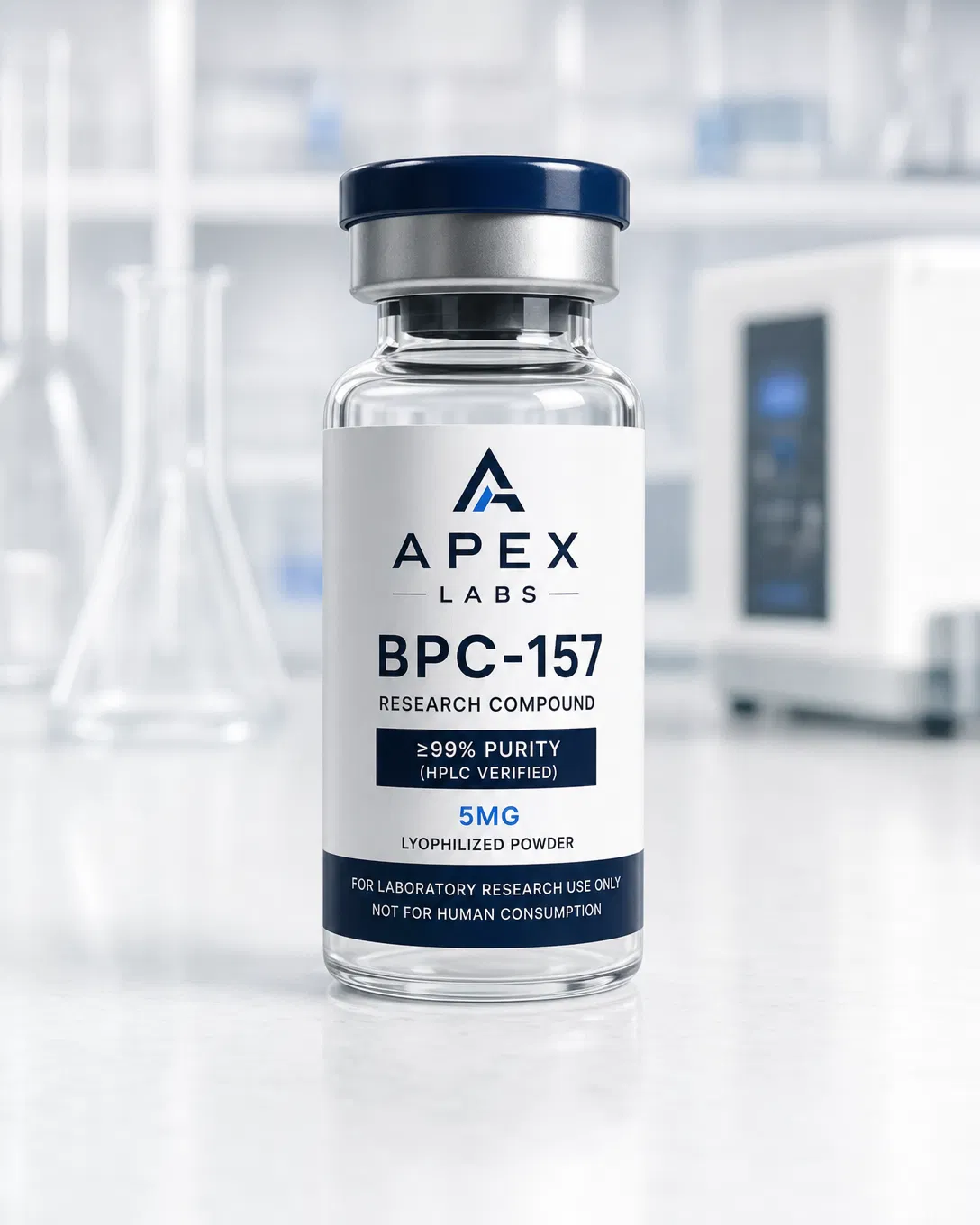 BPC-157 10mg full APEX LABS branded research bottle