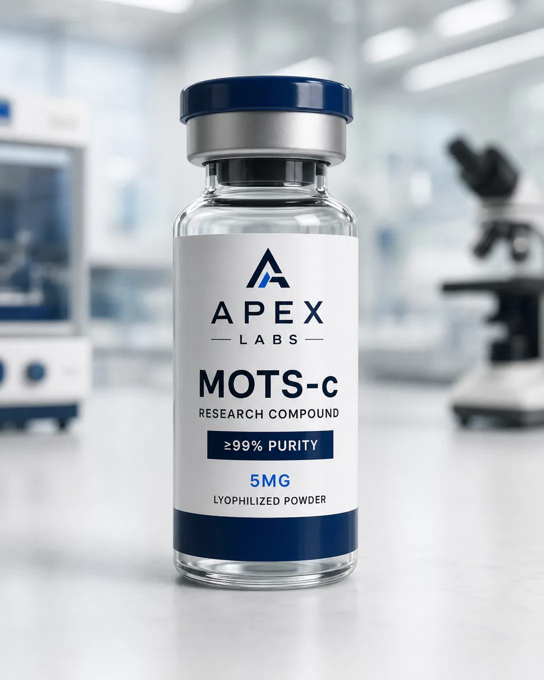 MOTS-C 10mg full APEX LABS branded research bottle