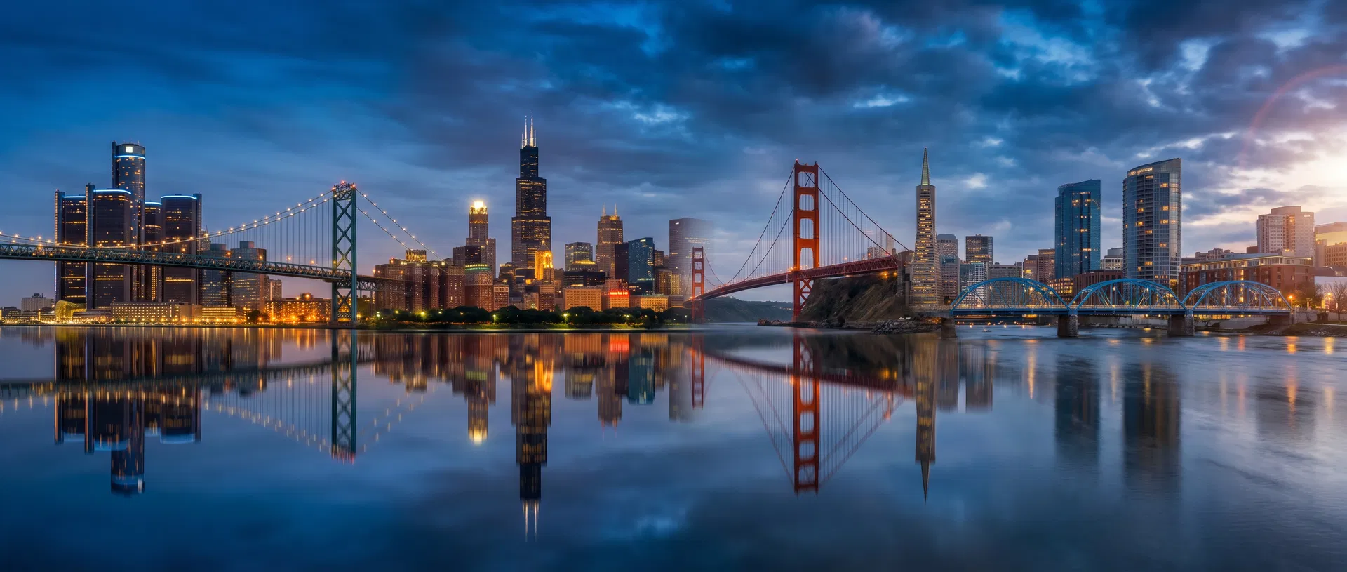 Cinematic city skylines