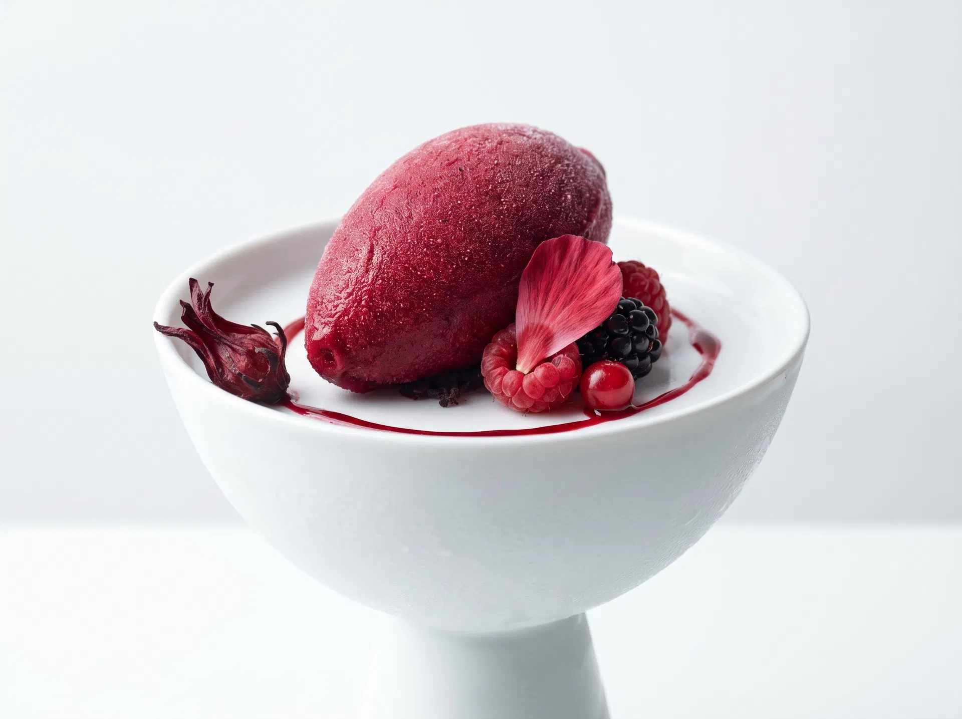 Ruby Berry & Citrus Sorbet with Hibiscus Flower Infusion