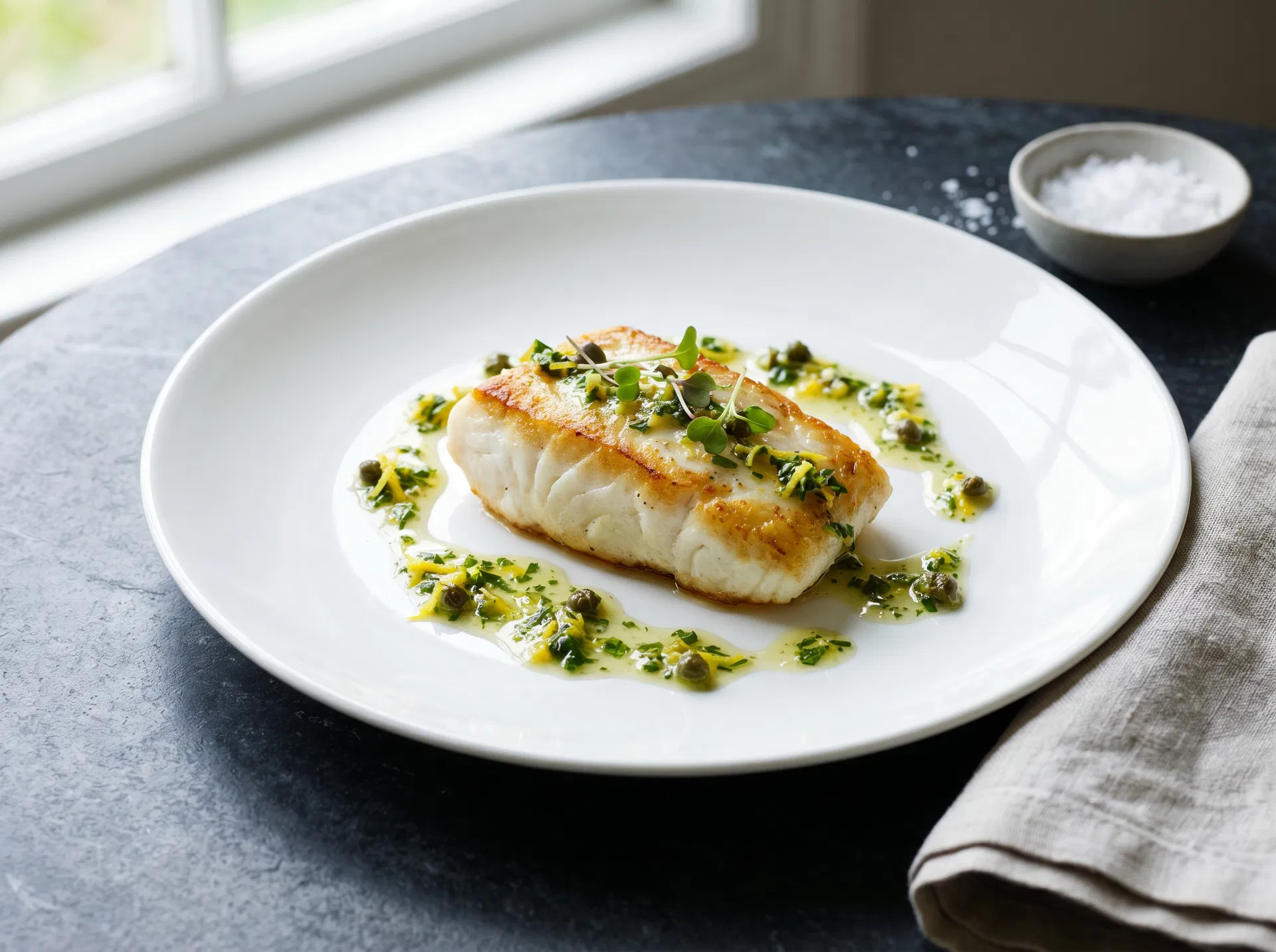 Pan-Seared White Fish with Citrus Gremolata