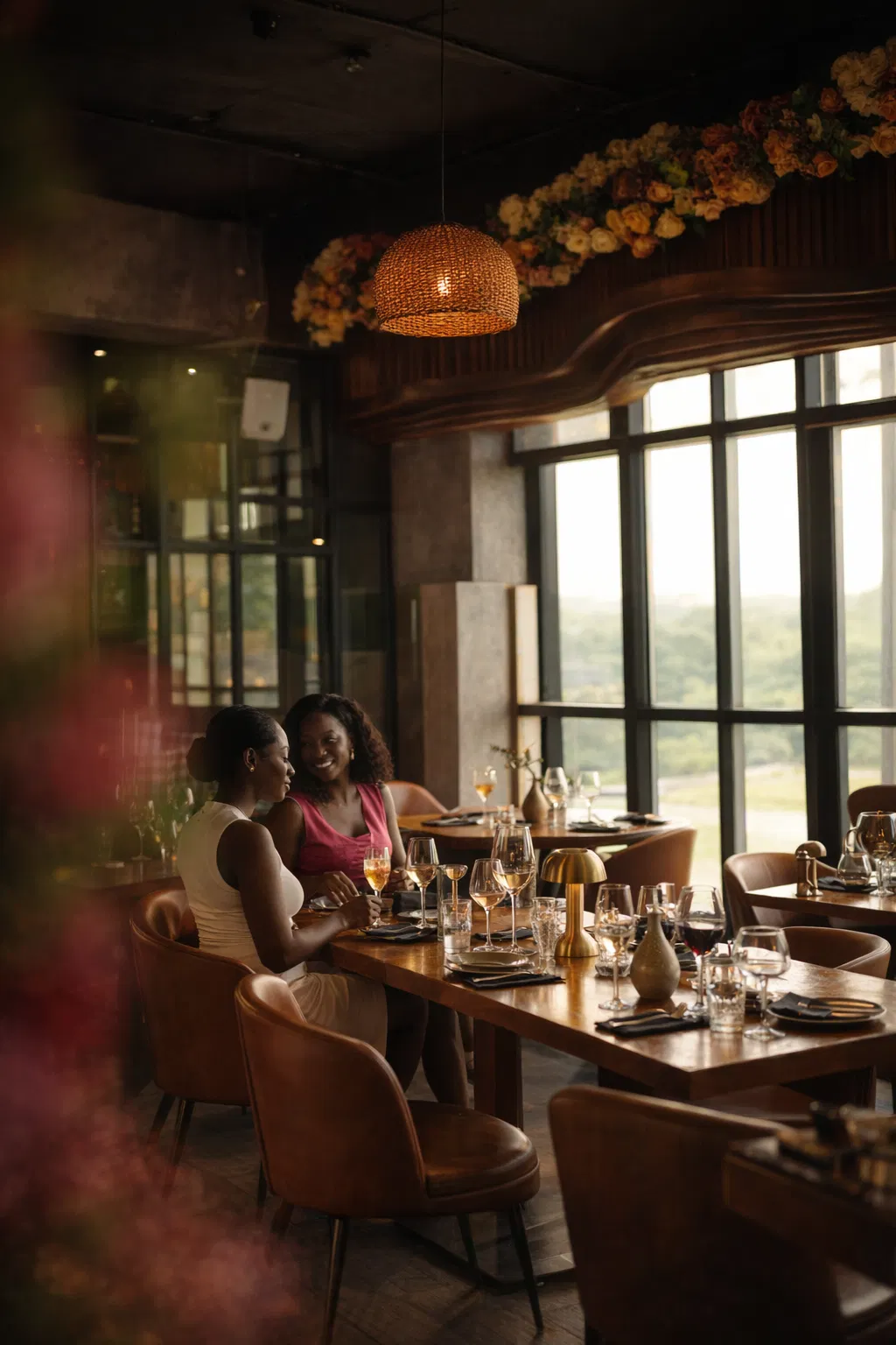 Guests enjoying a private celebration at The Burgundy