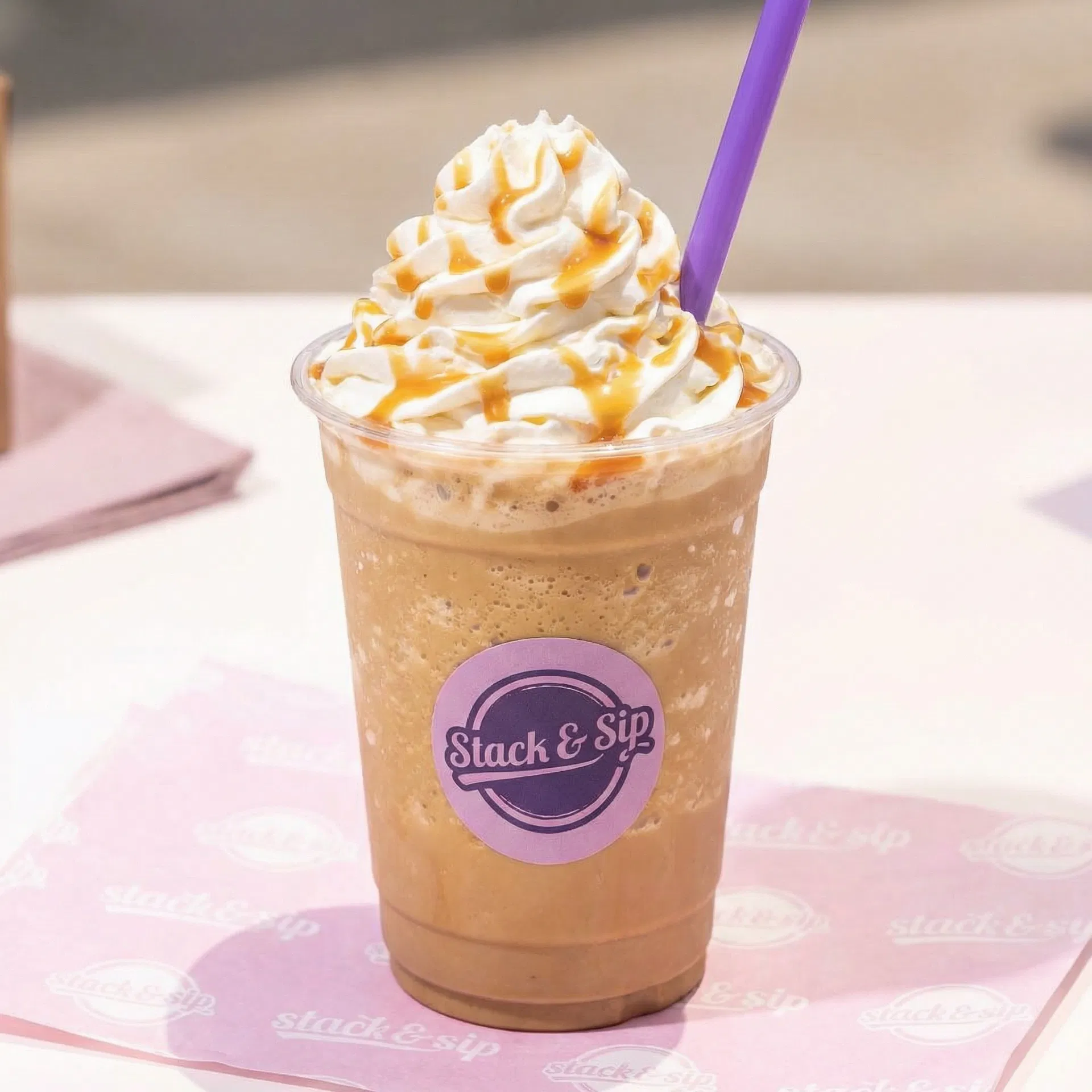 Slushy Caramel Frappe