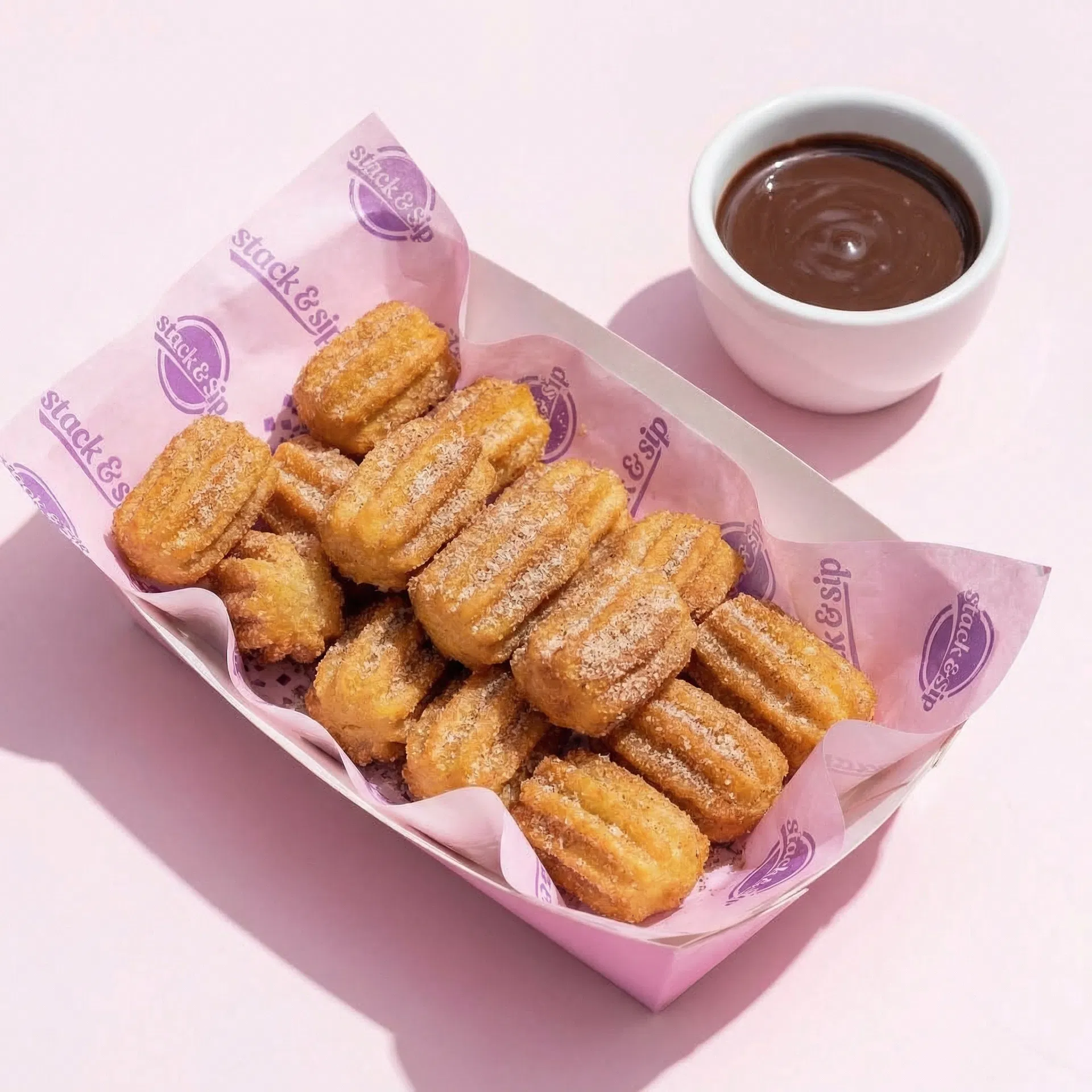 Mini Churros & Chocolate Dip