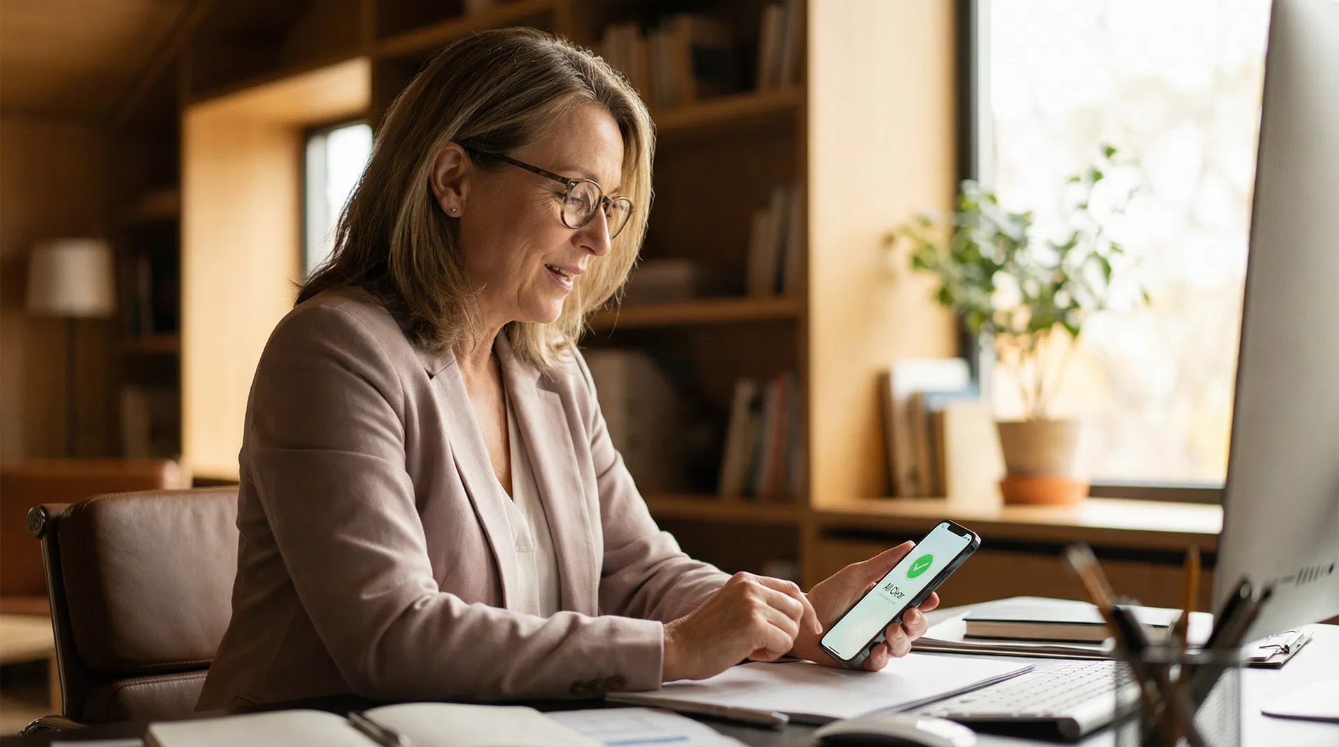 Daughter checking All Clear status
