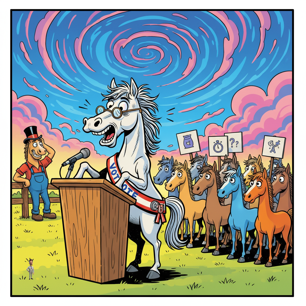 World's Oldest Horse Demands Voting Rights, Pension Plan