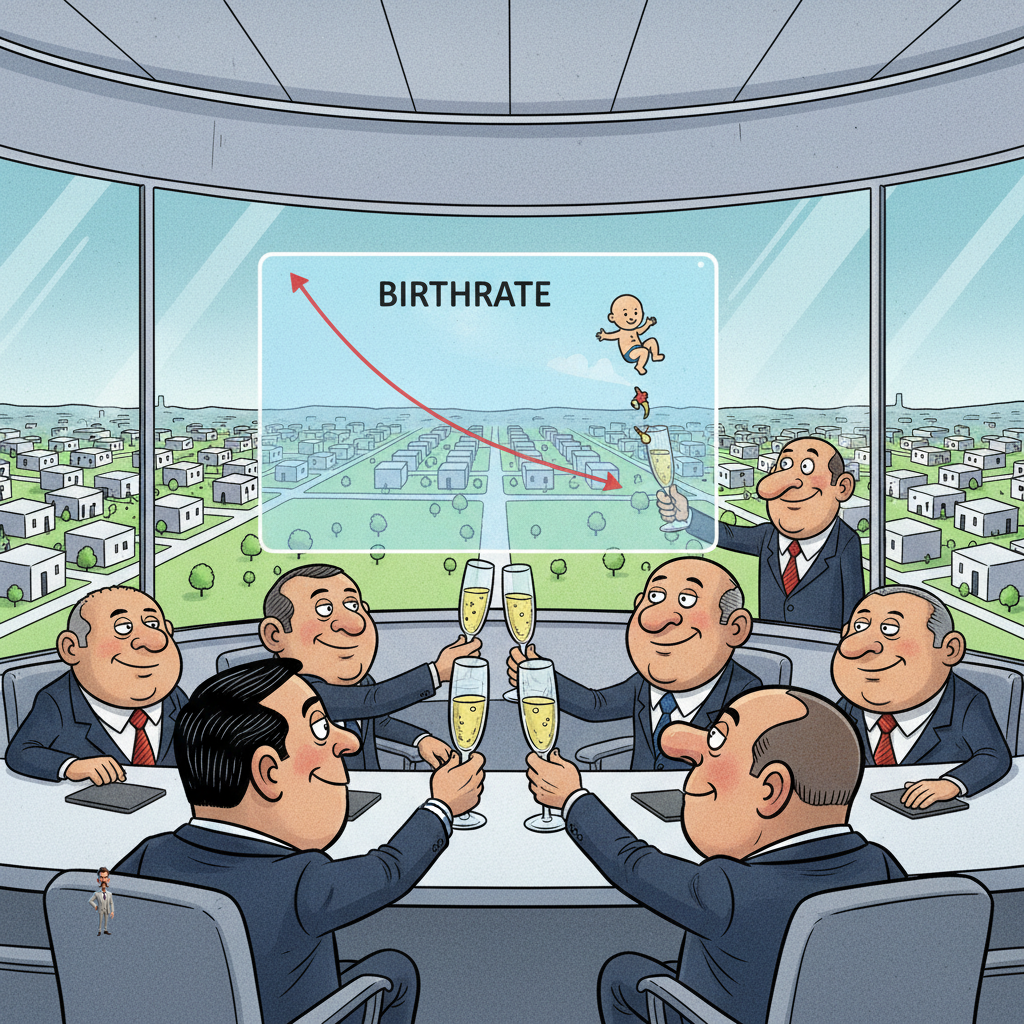 Nation's Fertility Plunge Hailed as 'Strategic Resource Reallocation' by Economists