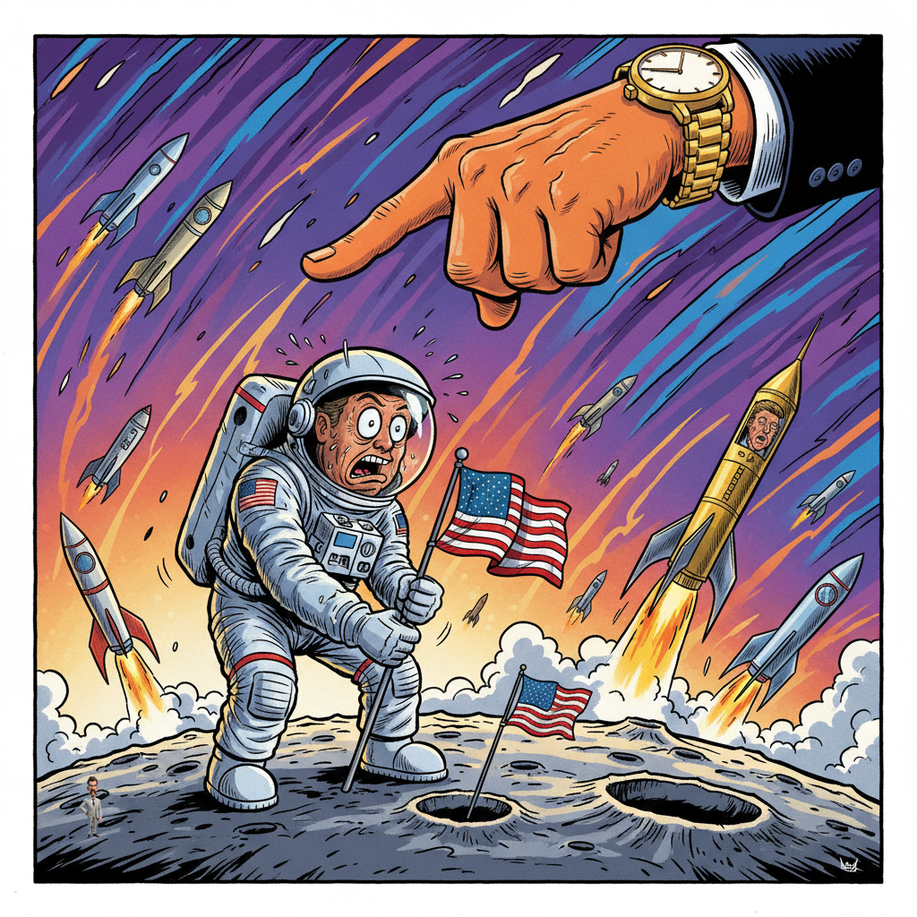 NASA Accelerates Moon Landing Schedule to 'Before Trump Forgets We Have a Space Program'