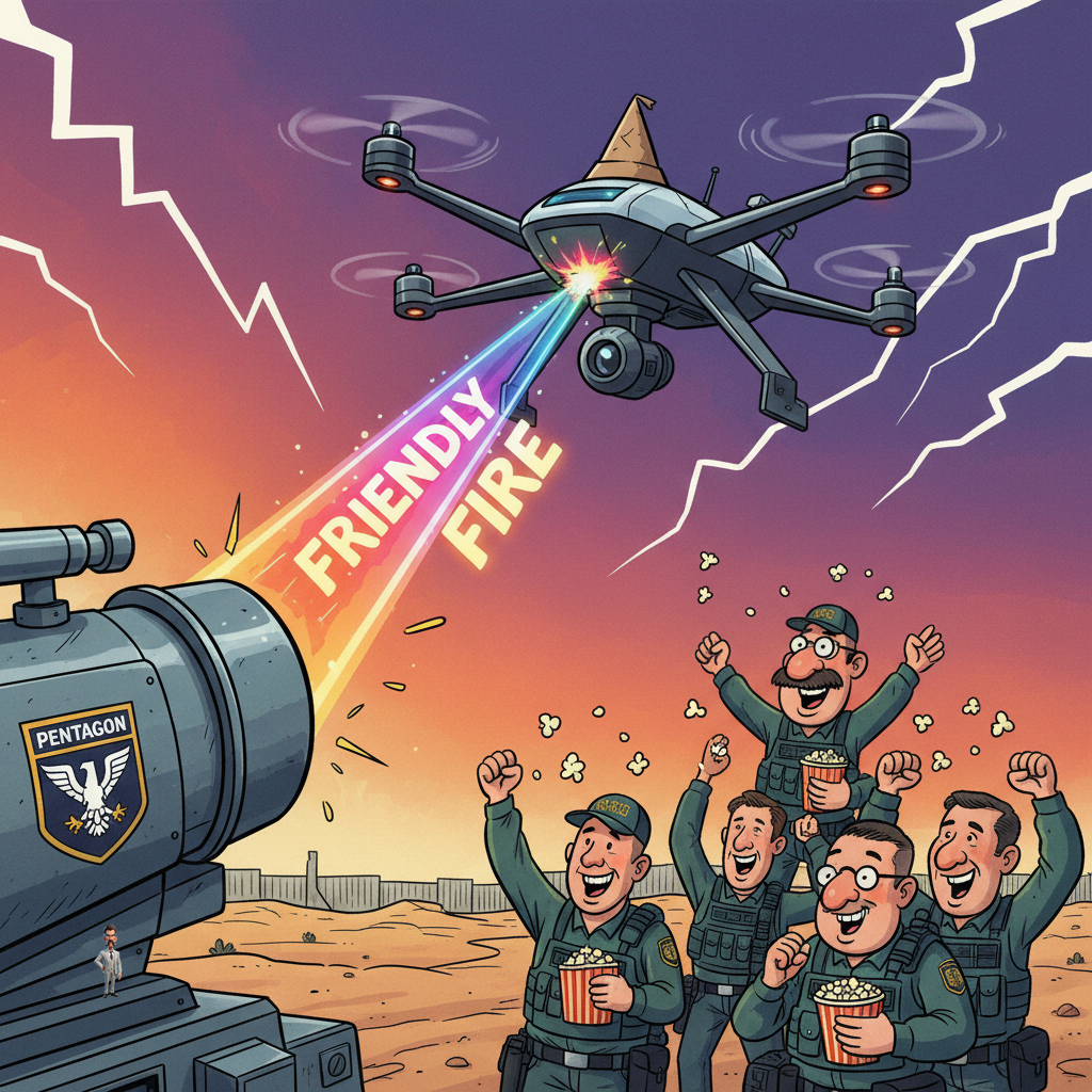 Pentagon Deploys 'Friendly Fire' Laser System to Ensure Border Patrol Drones Remain Humble