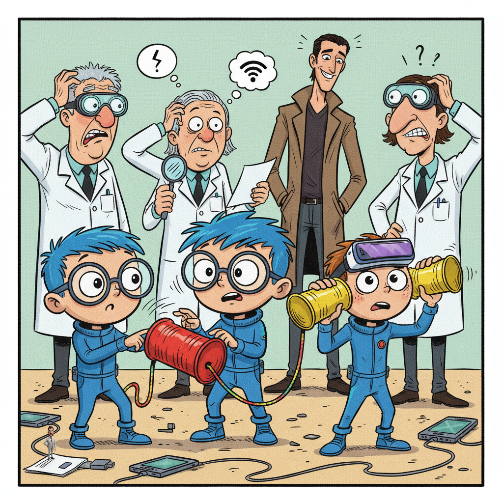 Gen Alpha Stymied by Novel 'Tin Can' Communication Device, Requires Extensive Training to Grasp Concept of 'Talking'