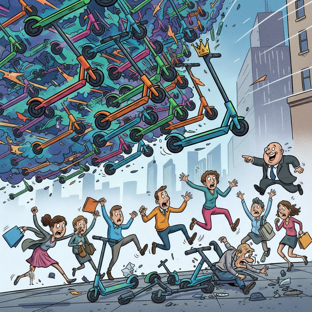 Nation's Sidewalks Brace for Unprecedented Spring E-Scooter 'Swarm Event,' Experts Warn