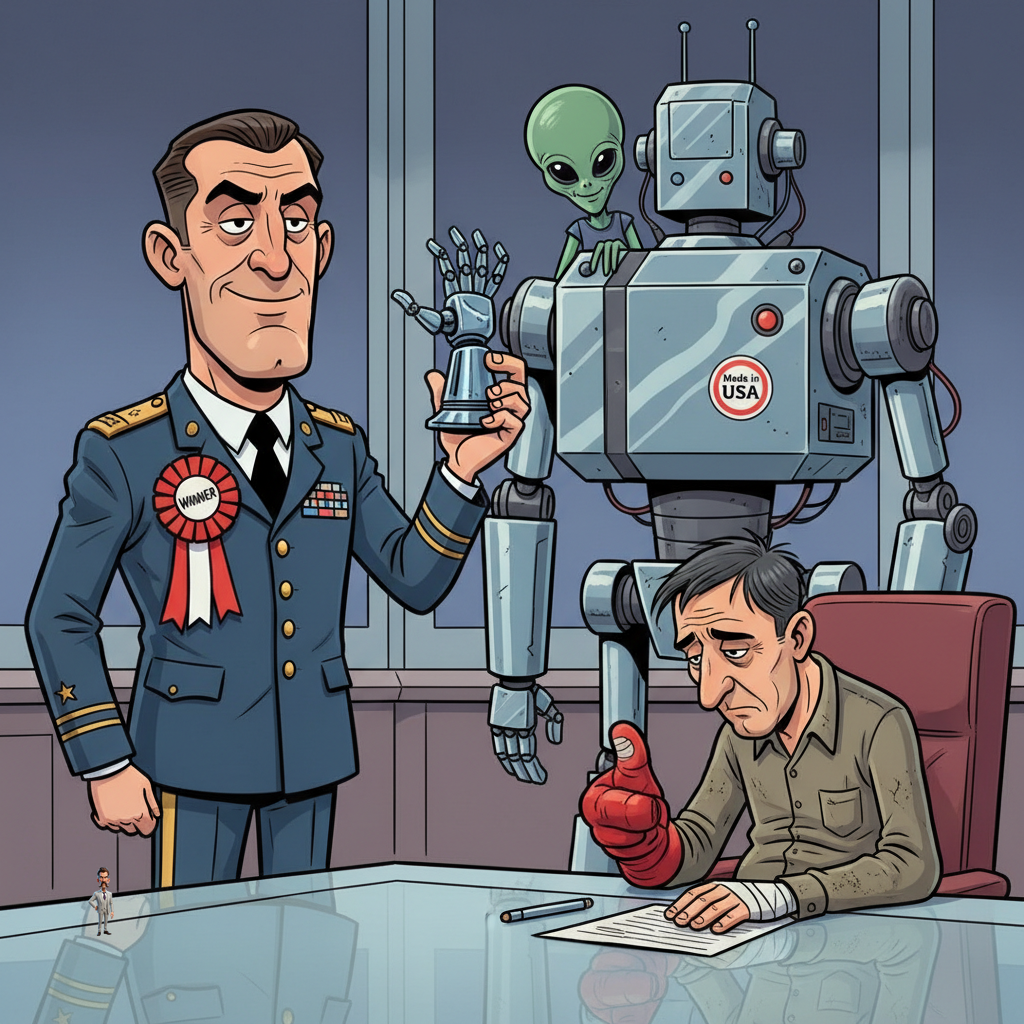 Pentagon Secures Exclusive 'Skynet-Lite' Deal After AI Bidding War Escalates To Thumb-Wrestling Match