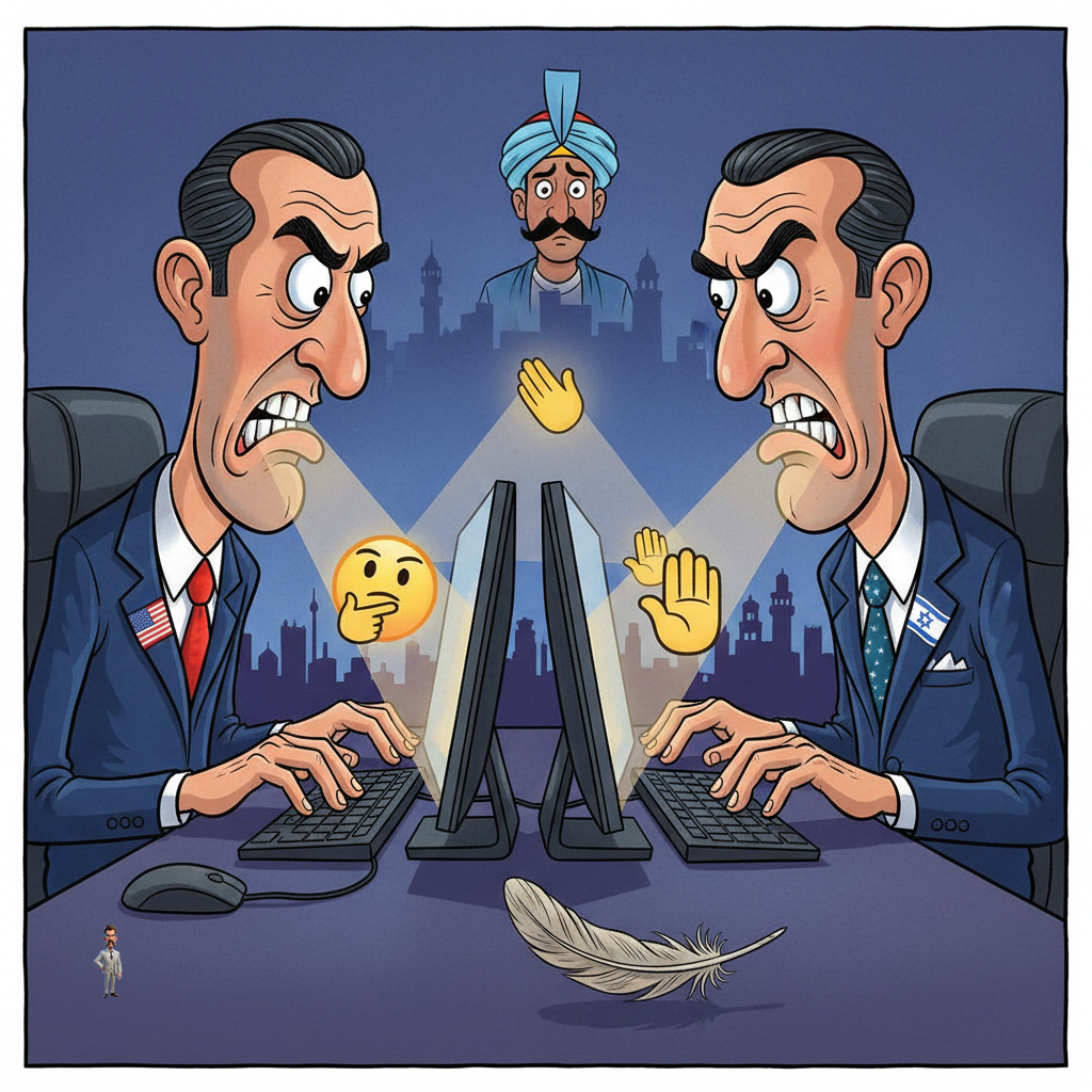 US, Israel Launch 'Massive' Strikes Consisting Solely of Strongly Worded Tweets and Thoughtful Emoji Usage