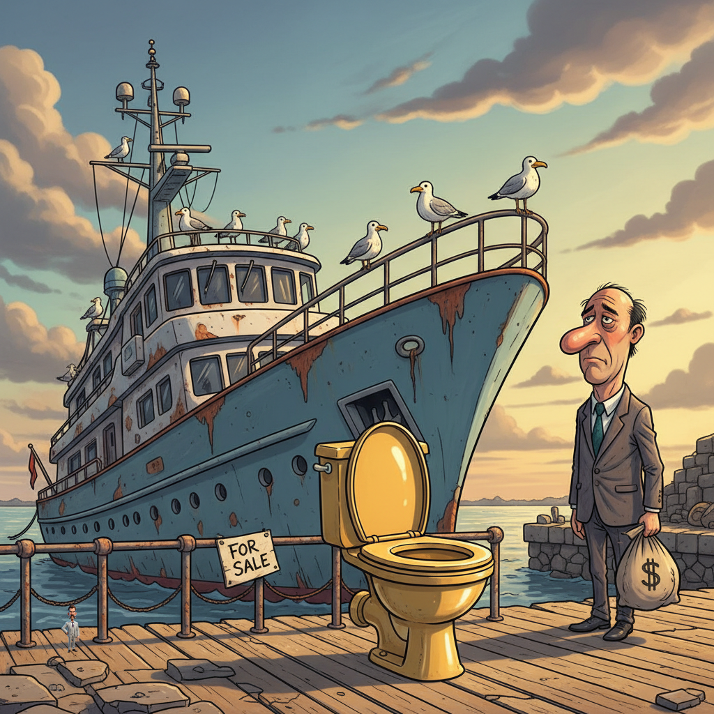 Sanctioned Superyachts Now Worth Less Than Their Own Gold-Plated Toilet Seats